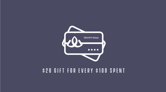 $20 GIFT FOR EVERY $100 SPENT!